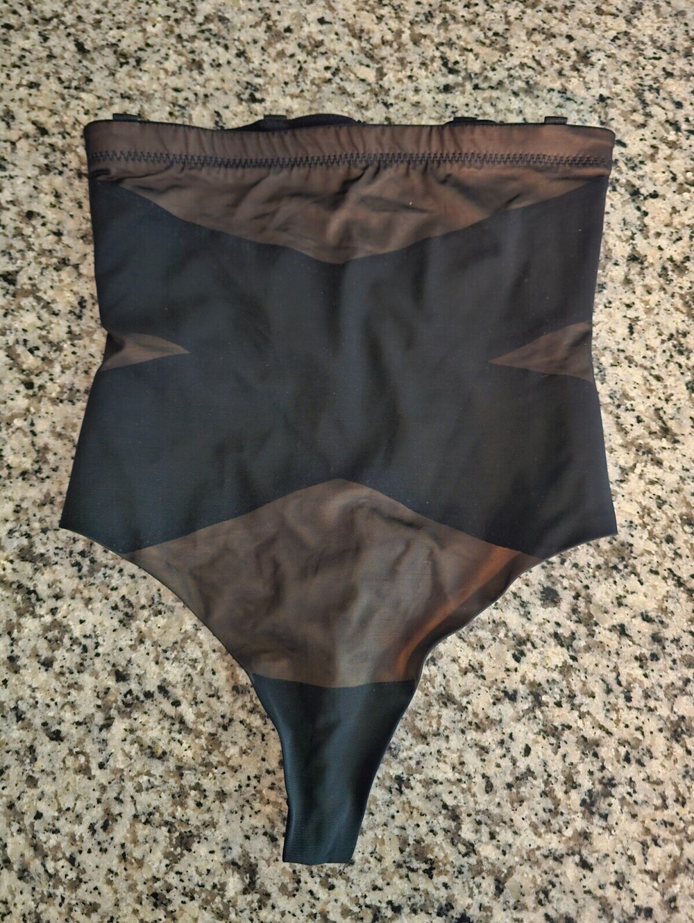 Women's HONEYLOVE Black SuperPower Runway Thong Panty Size XL - Picture 4 of 4
